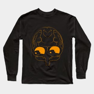 Mr. Brain Orange Long Sleeve T-Shirt